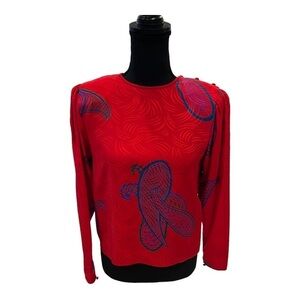 Adrianna Papell Silk Top Size 6 Vintage